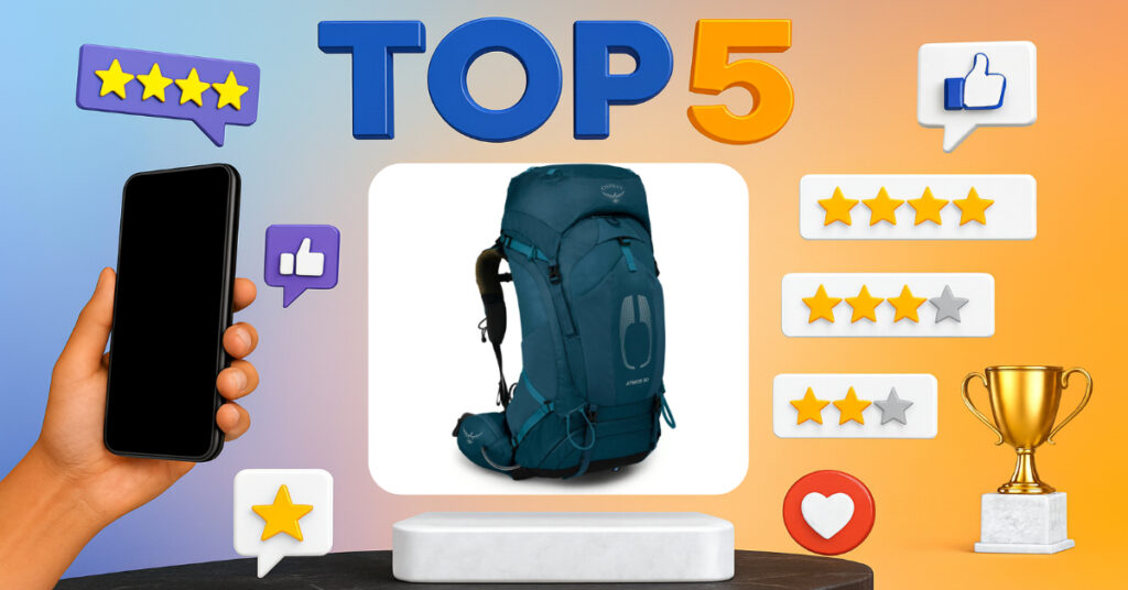 Najlepšie turistické (outdoor) batohy 2026 - recenzia a porovnanie